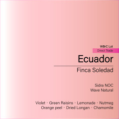 Ecuador Finca Soledad Sidra NOC (Wave Natural)_WBrC Lot