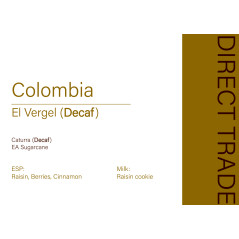 [ S.O.E ] Colombia El Vergel_Decaf