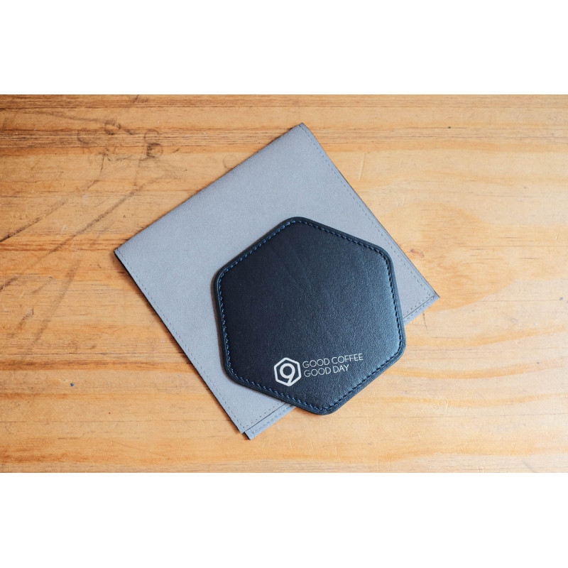 Leather Coaster (Navy)